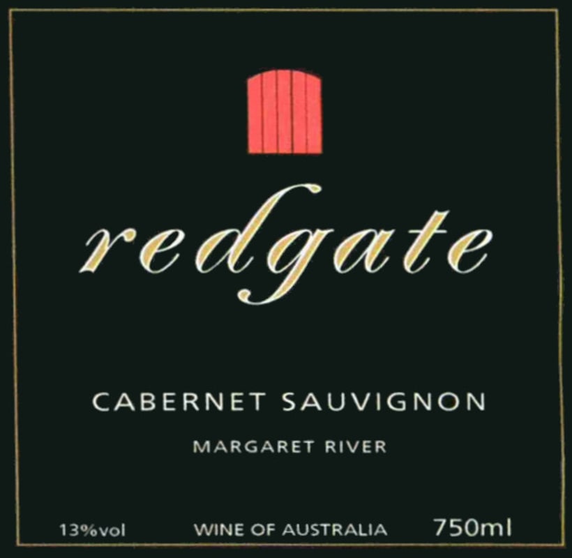 Redgate Wines Cabernet Sauvignon 2013 Front Label