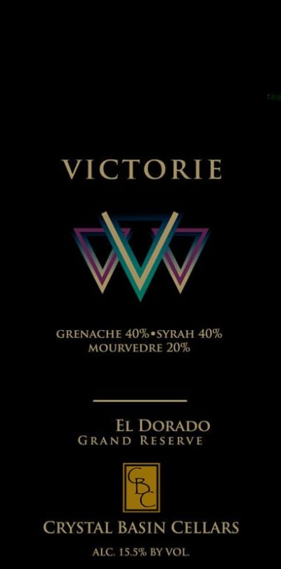 Crystal Basin Cellars Victorie Grand Reserve GSM 2011 Front Label
