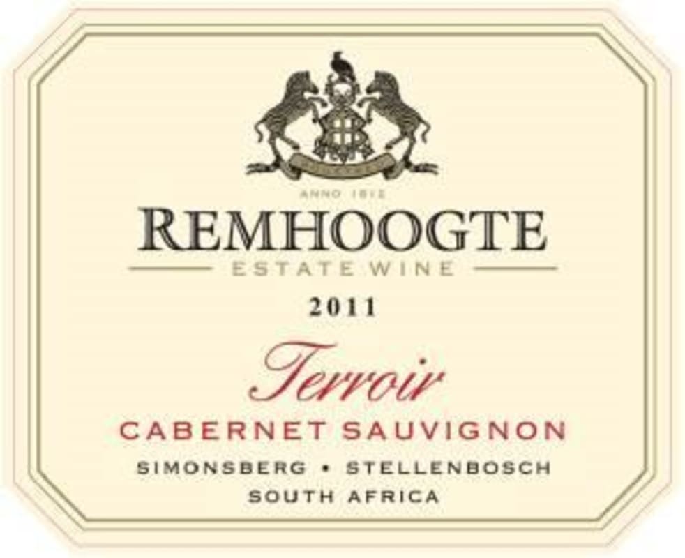 Remhoogte Terroir Cabernet Sauvignon 2011 Front Label