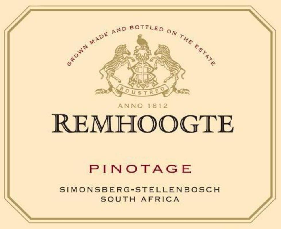 Remhoogte Pinotage 2010 Front Label
