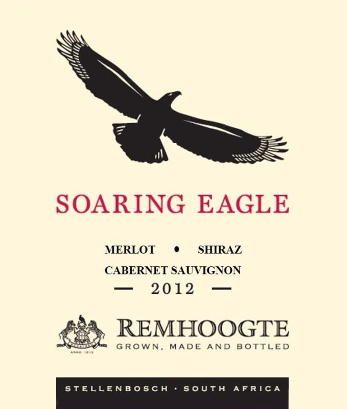 Remhoogte Soaring Eagle Merlot Shiraz Cabernet Sauvignon 2012 Front Label