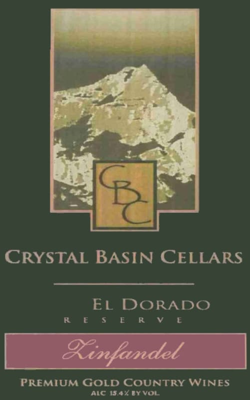 Crystal Basin Cellars Reserve Zinfandel 2006 Front Label