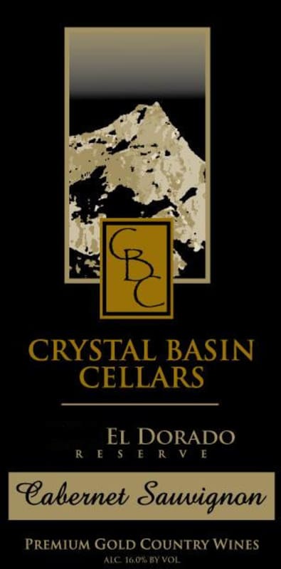 Crystal Basin Cellars Reserve Cabernet Sauvignon 2010 Front Label