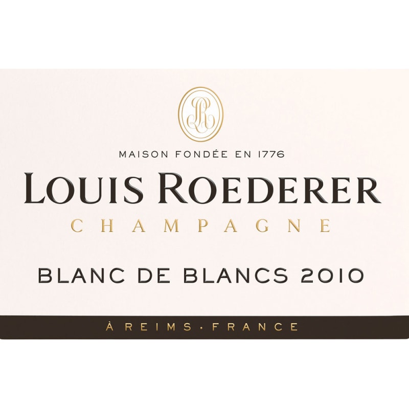 Louis Roederer Blanc de Blancs with Gift Box 2010 Front Bottle Shot