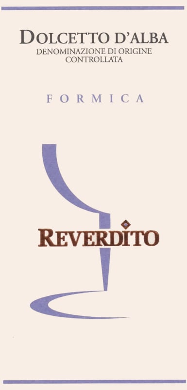 Reverdito Dolcetto d'Alba Formica 2013 Front Label