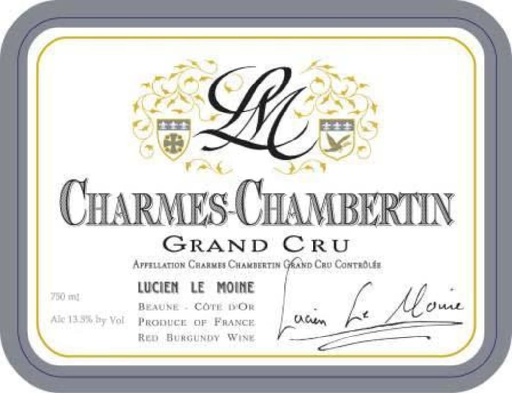 Lucien Le Moine Charmes-Chambertin Grand Cru 2011 Front Label