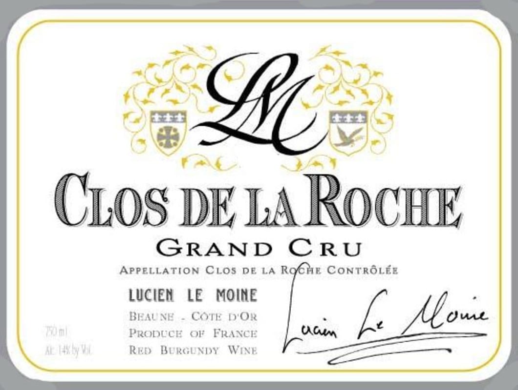 Lucien Le Moine Clos de la Roche Grand Cru 2007 Front Label