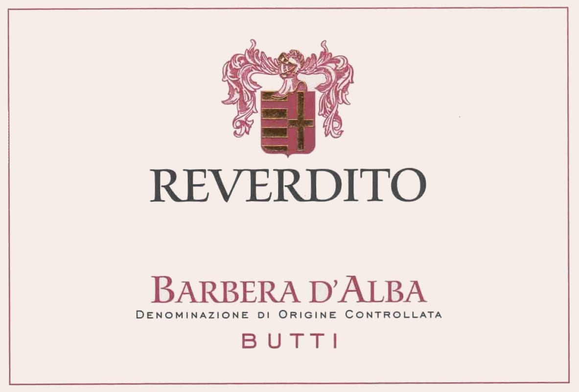 Reverdito Barbera d'Alba Butti 2013 Front Label