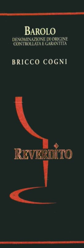 Reverdito Bricco Cogni 2008 Front Label