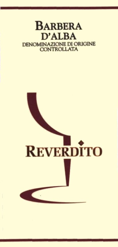 Reverdito Barbera d'Alba 2011 Front Label