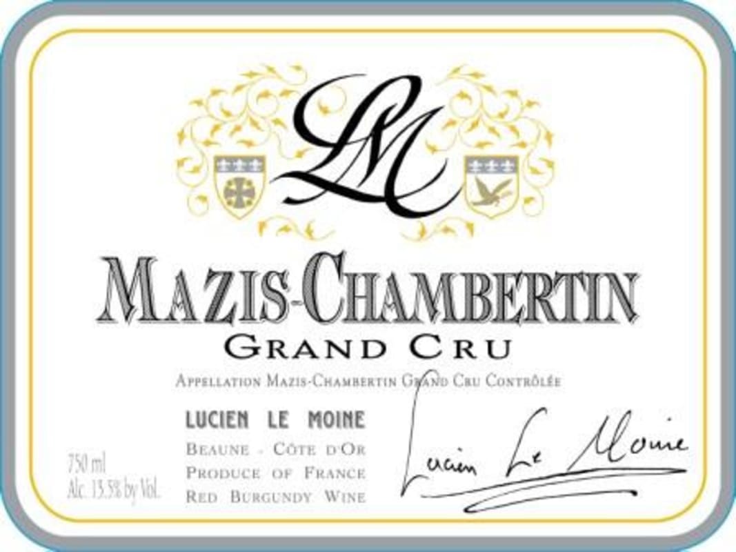 Lucien Le Moine Mazis Chambertin 2013 Front Label