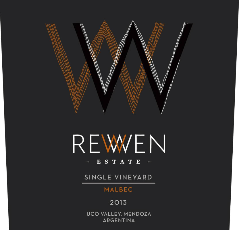 Rewen Estate Single Vineyard Malbec 2013 Front Label