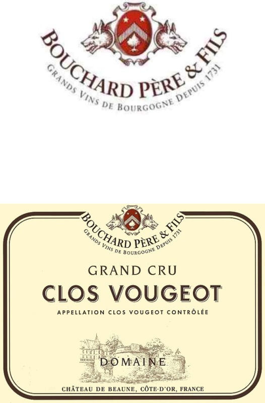 Bouchard Pere & Fils Clos Vougeot Grand Cru 2012 Front Label