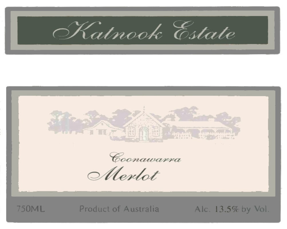 Katnook Estate Merlot 2006 Front Label