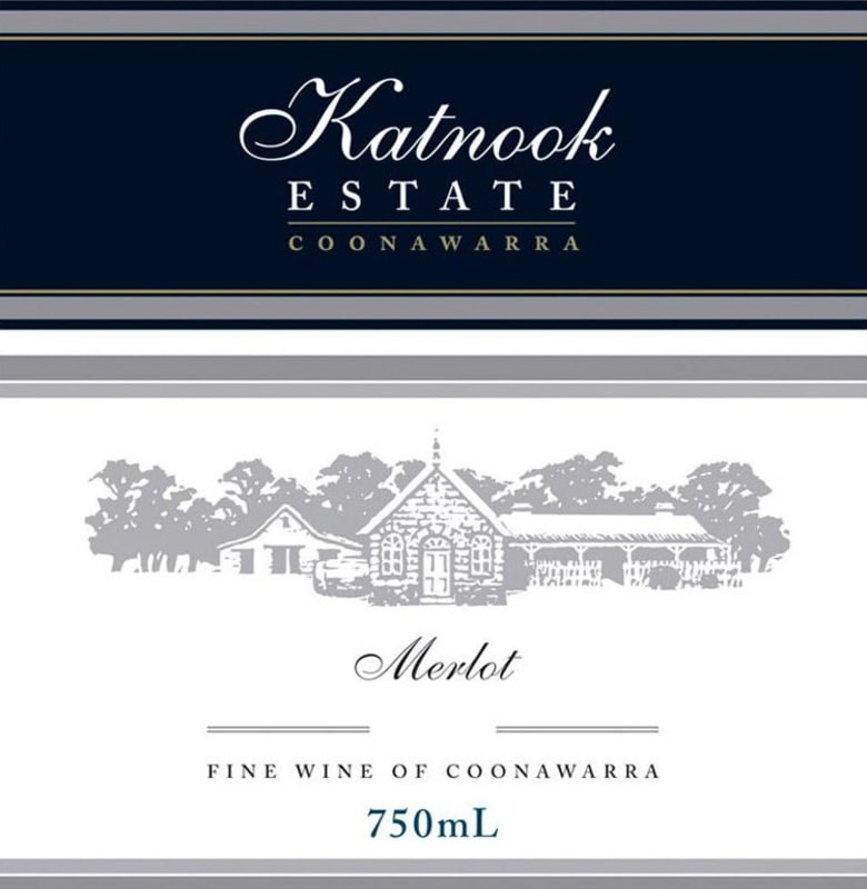 Katnook Estate Merlot 2012 Front Label