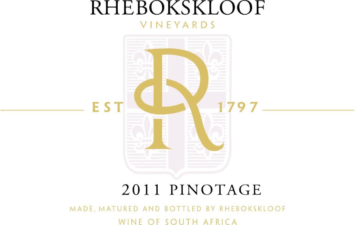Rhebokskloof Pinotage 2011 Front Label