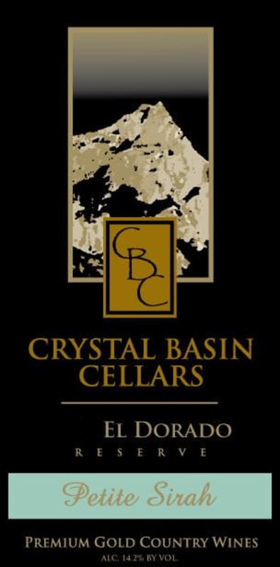 Crystal Basin Cellars Reserve Petite Sirah 2010 Front Label