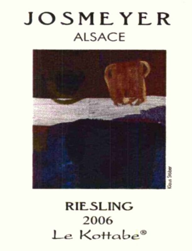 Josmeyer Le Kottabe Riesling 2006 Front Label