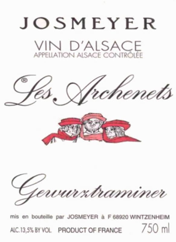 Josmeyer Les Archenets Gewurtztraminer 2007 Front Label