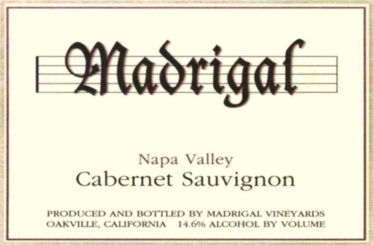 Madrigal Vineyards Cabernet Sauvignon 2005 Front Label
