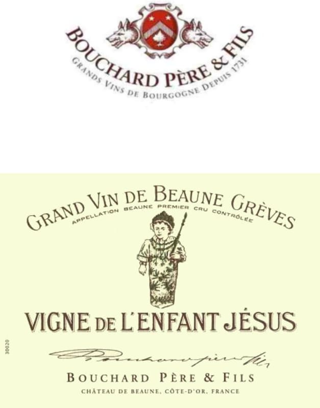 Bouchard Pere & Fils Beaune Greves Vigne de l'Enfant Jesus Premier Cru 2014 Front Label