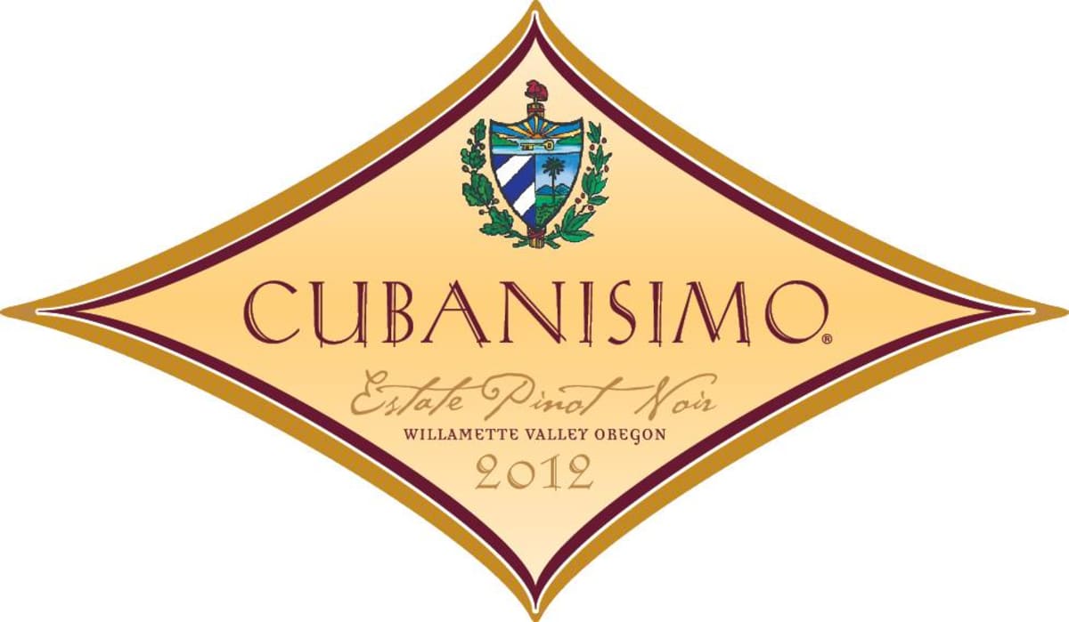 Cubanisimo Vineyards Cubanisimo Estate Pinot Noir 2012 Front Label