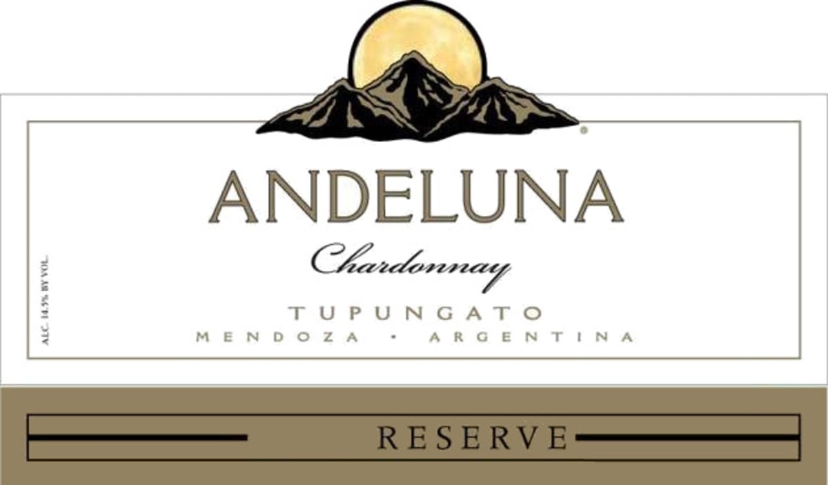 Andeluna Reserve Chardonnay 2013 Front Label