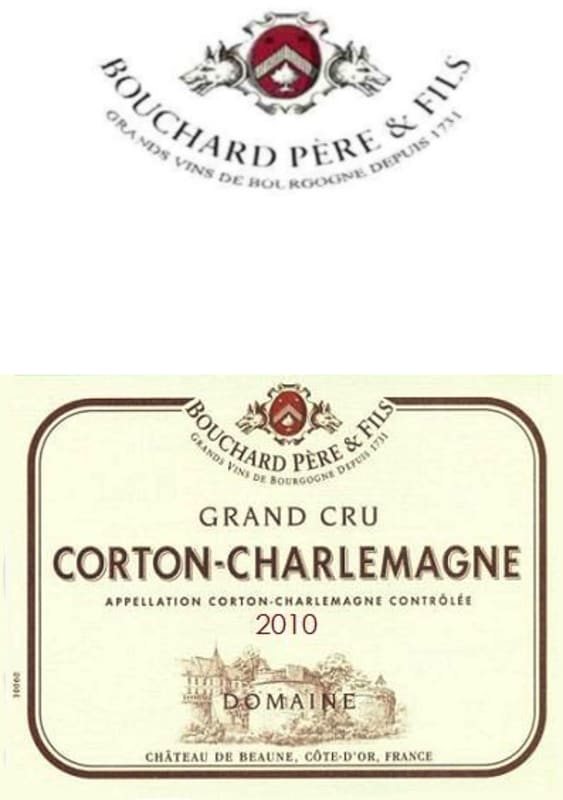 Bouchard Pere & Fils Corton-Charlemagne Grand Cru 2010 Front Label