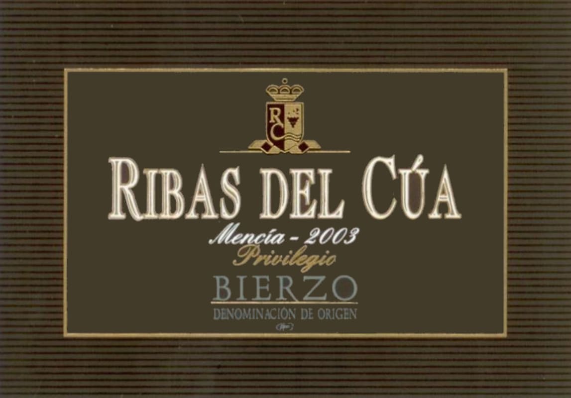 Ribas del Cua Privilegio 2003 Front Label