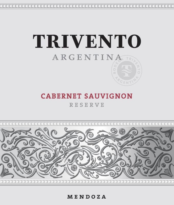 Trivento Reserve Cabernet Sauvignon 2013 Front Label