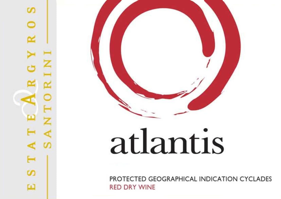 Estate Argyros Atlantis Red 2011 Front Label