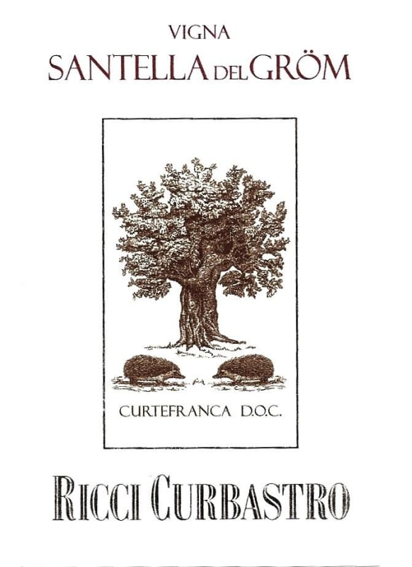 Ricci Curbastro Curtefranca Vigna Santella del Grom Rosso 2006 Front Label