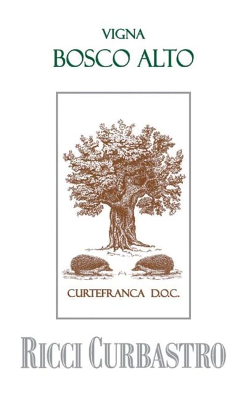 Ricci Curbastro Curtefranca Vigna Bosco Alto Bianco 2011 Front Label