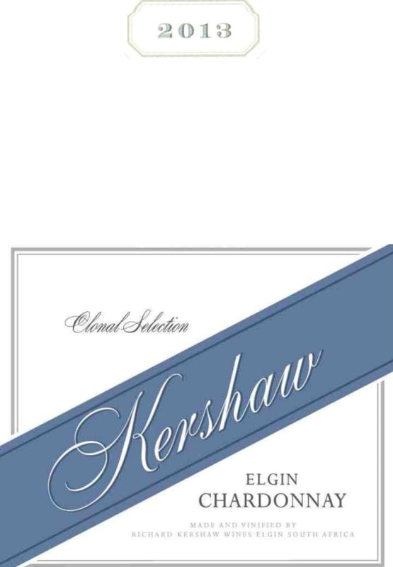 Richard Kershaw Wines Clonal Selection Chardonnay 2013 Front Label