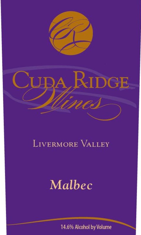 Cuda Ridge Wines Malbec 2012 Front Label