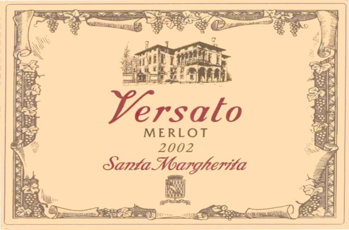 Santa Margherita Versato Merlot 2002 Front Label