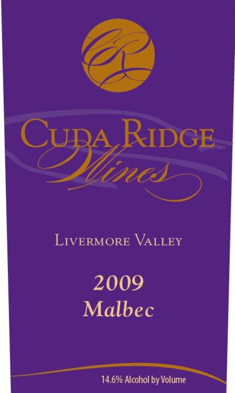 Cuda Ridge Wines Malbec 2009 Front Label