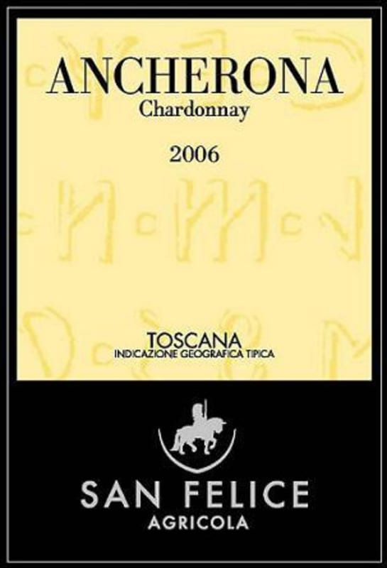 San Felice Ancherona Chardonnay 2006 Front Label