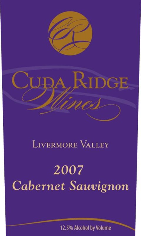 Cuda Ridge Wines Cabernet Sauvignon 2007 Front Label