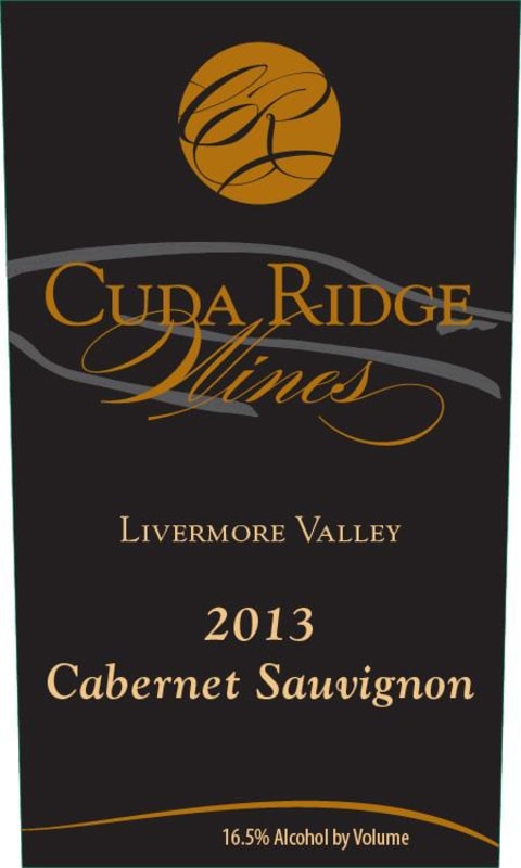 Cuda Ridge Wines Black Label Cabernet Sauvignon 2013 Front Label