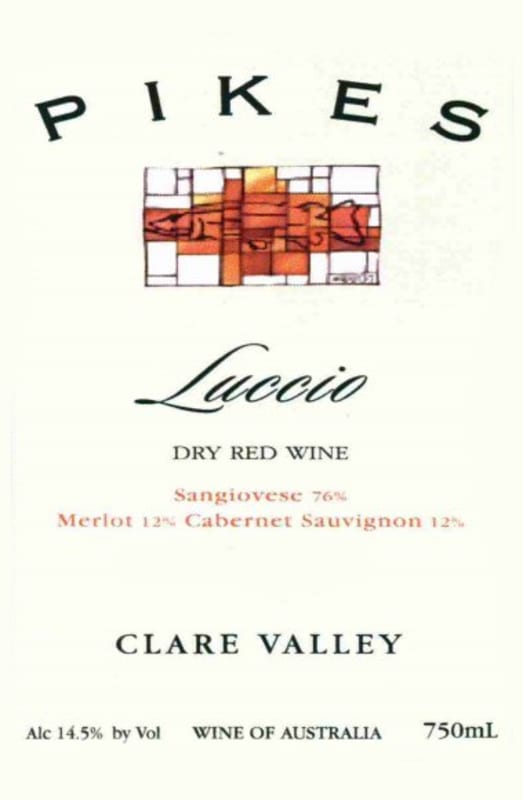 Pikes Luccio Sangiovese Merlot Cabernet Sauvignon 2010 Front Label