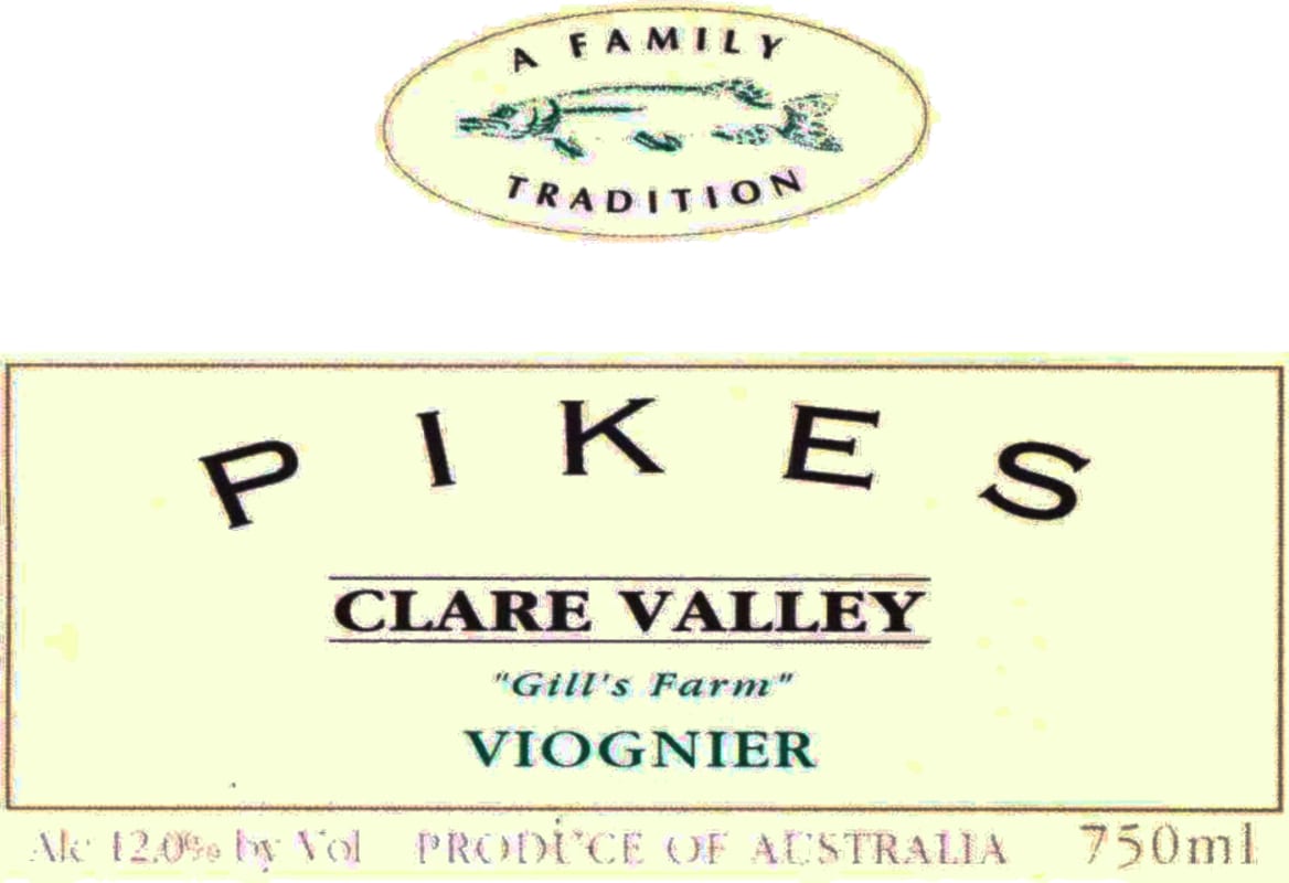 Pikes Gill's Farm Viognier 2014 Front Label