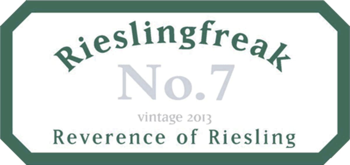 Rieslingfreak Reverence of Riesling No 7 2013 Front Label