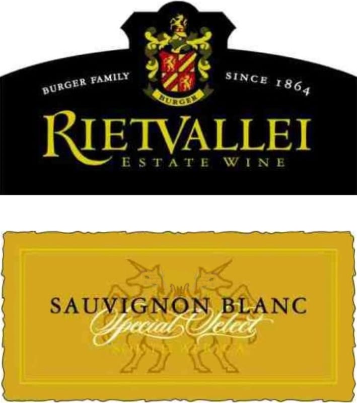 Rietvallei Special Select Sauvignon Blanc 2010 Front Label