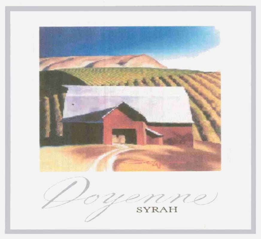 DeLille Doyenne Syrah 2003 Front Label