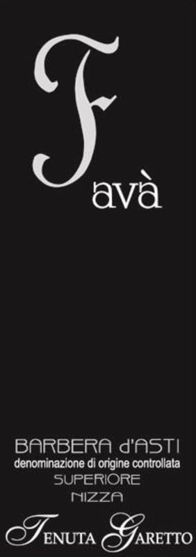 Tenuta Garetto Fava Barbera d'Asti 2003 Front Label