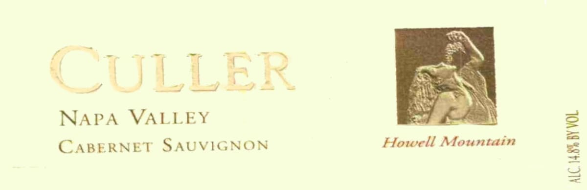 Culler Wines Cabernet Sauvignon 2012 Front Label