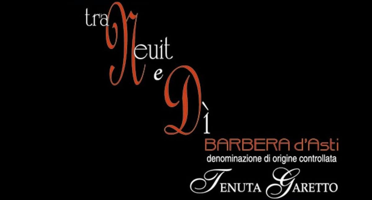 Tenuta Garetto Barbera d'Asti Tra Neit e Di 2014 Front Label