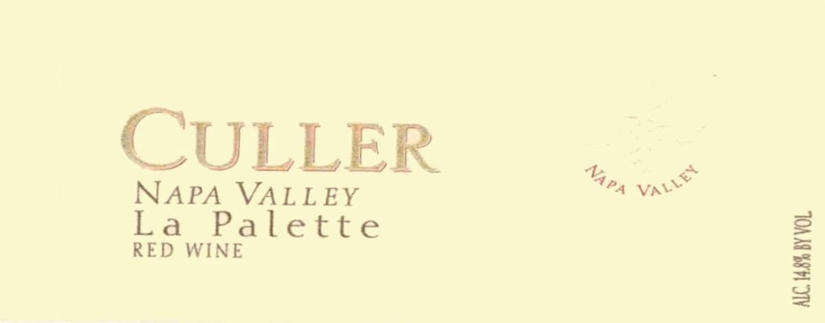 Culler Wines La Palette Cabernet Sauvignon - Syrah 2012 Front Label