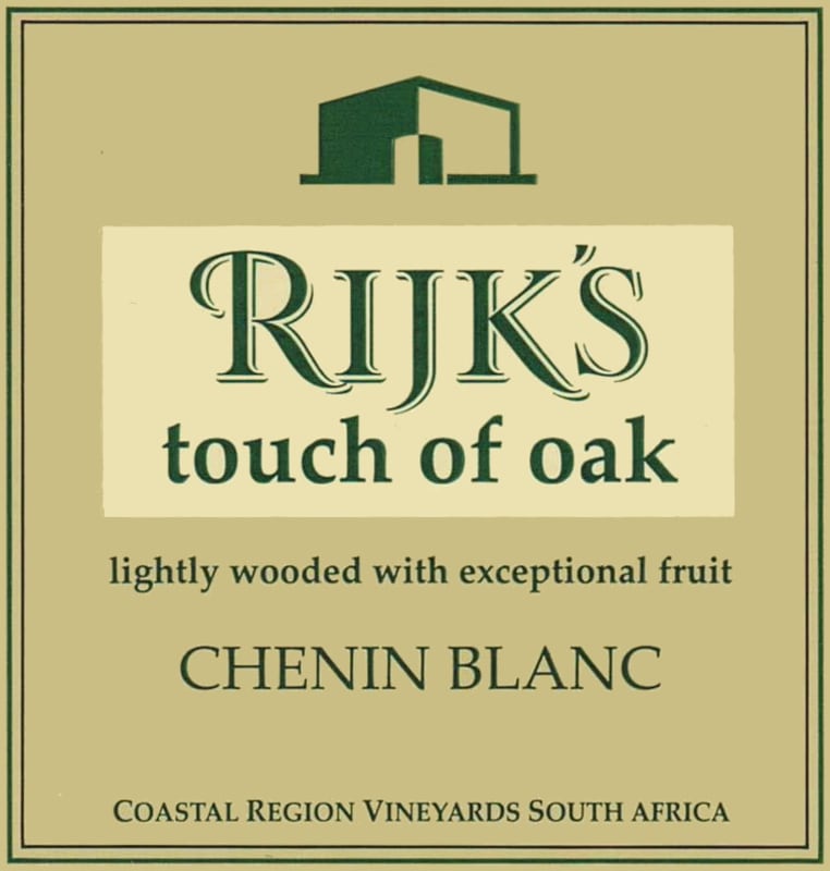 Rijk's Private Cellar Touch of Oak Chenin Blanc 2010 Front Label